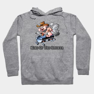 King Of The Smoker Pork Pig Barbeque Grill Cartoon Hoodie